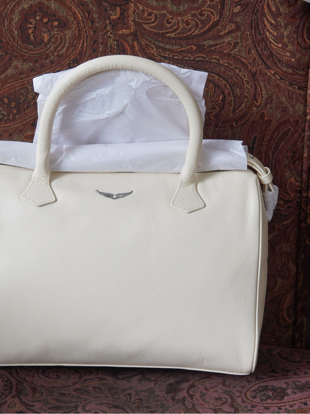 Zadig & Voltaire Cream Leather Satchel